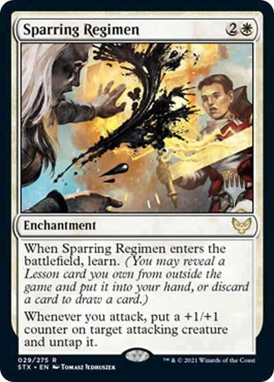 Sparring Regimen (Promo Pack) [Strixhaven: School of Mages Promos] | Card Citadel