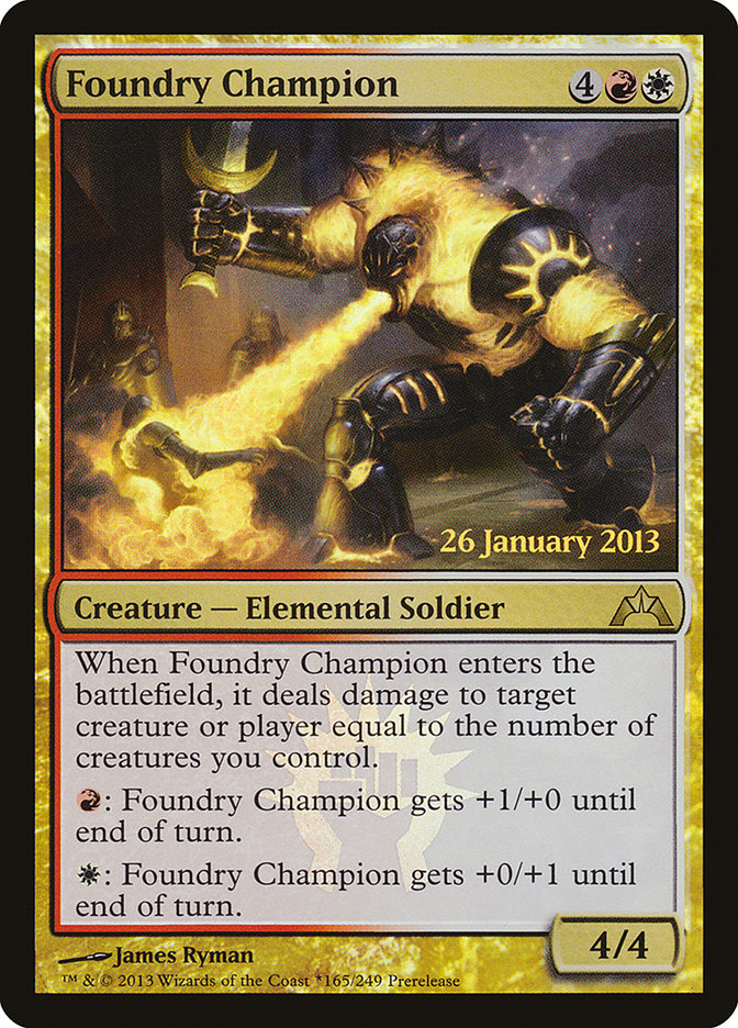 Foundry Champion [Gatecrash Promos] | Card Citadel