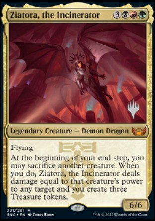 Ziatora, the Incinerator (Promo Pack) [Streets of New Capenna Promos] | Card Citadel