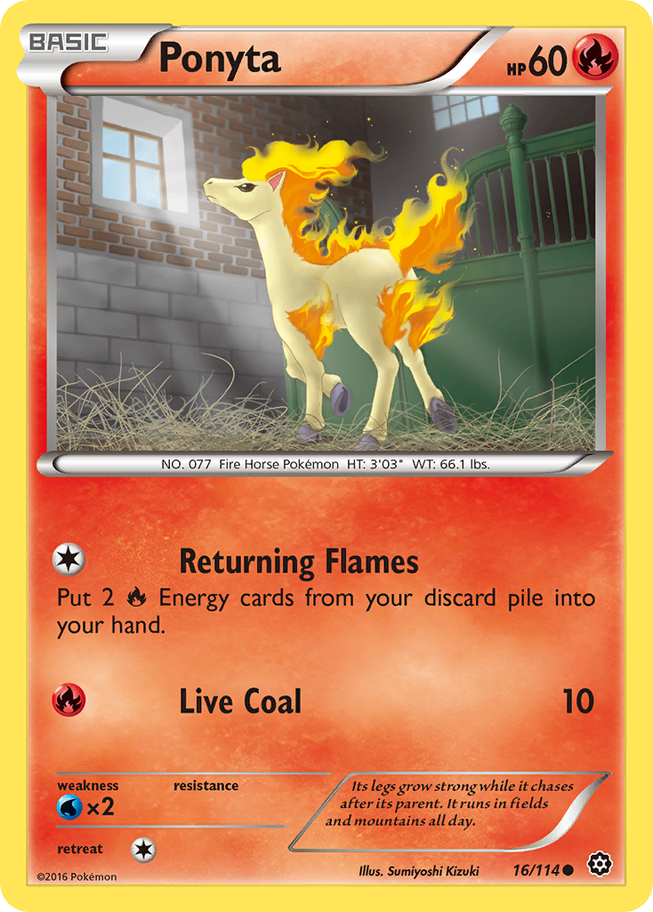 Ponyta (16/114) [XY: Steam Siege] | Card Citadel