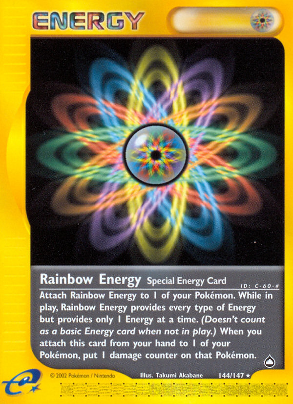 Rainbow Energy (144/147) [Aquapolis] | Card Citadel