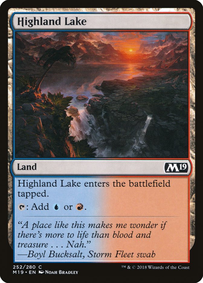 Highland Lake [Core Set 2019] | Card Citadel