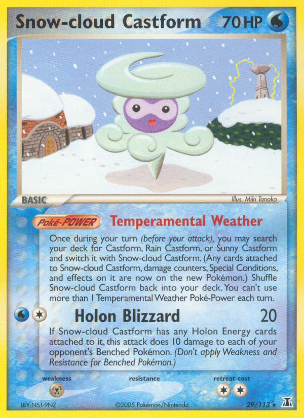 Snow-cloud Castform (29/113) [EX: Delta Species] | Card Citadel
