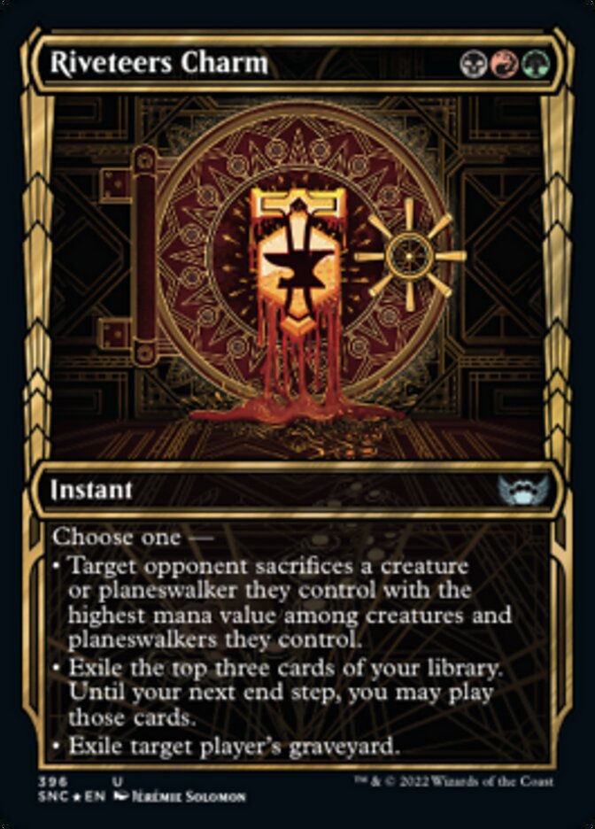 Riveteers Charm (Showcase Golden Age Gilded Foil) [Streets of New Capenna] | Card Citadel