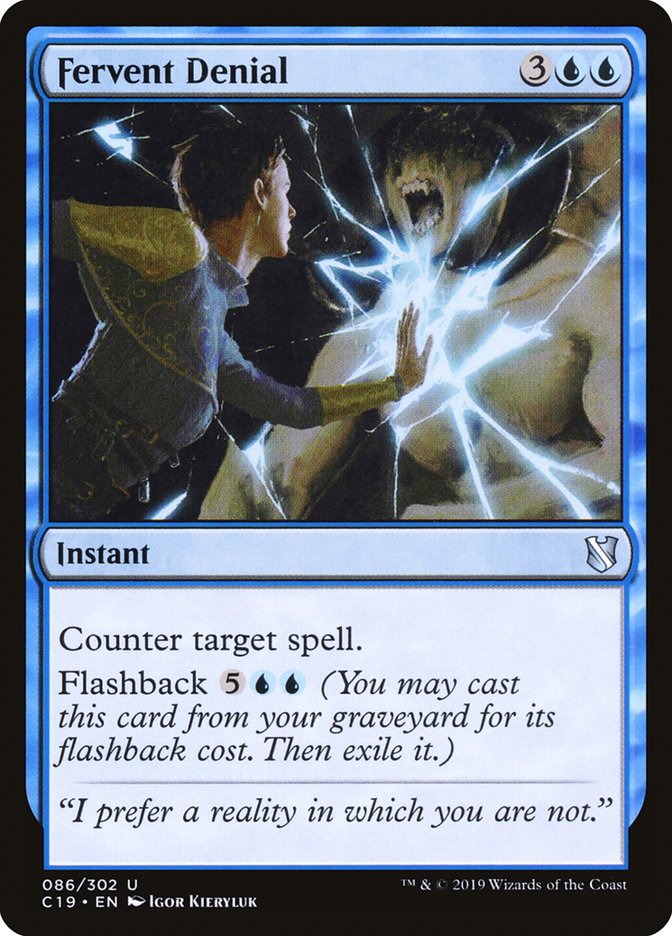 Fervent Denial [Commander 2019] | Card Citadel