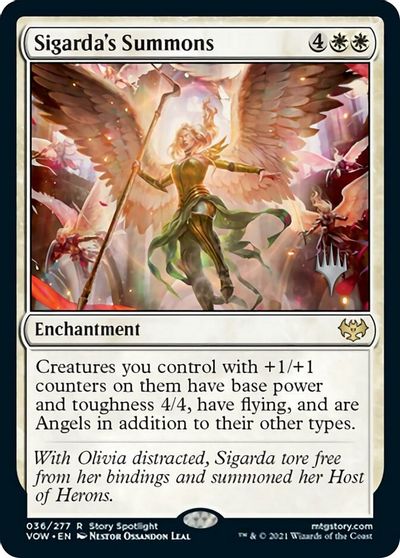 Sigarda's Summons (Promo Pack) [Innistrad: Crimson Vow Promo Pack] | Card Citadel