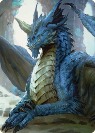 Young Blue Dragon Art Card [Commander Legends: Battle for Baldur's Gate Art Series] | Card Citadel