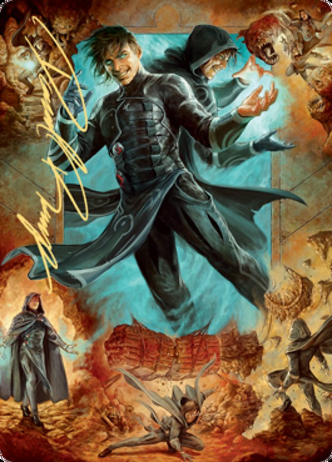 Jace, Mirror Mage 2 Art Card (Gold-Stamped Signature) [Zendikar Rising Art Series] | Card Citadel