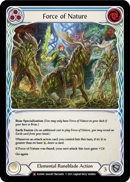 Force of Nature [U-ELE066] Unlimited Rainbow Foil | Card Citadel