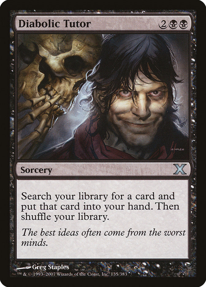 Diabolic Tutor [Tenth Edition] | Card Citadel