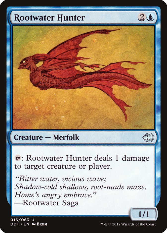 Rootwater Hunter [Duel Decks: Merfolk vs. Goblins] | Card Citadel