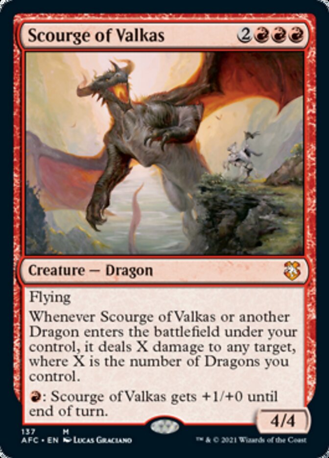 Scourge of Valkas [Dungeons & Dragons: Adventures in the Forgotten Realms Commander] | Card Citadel