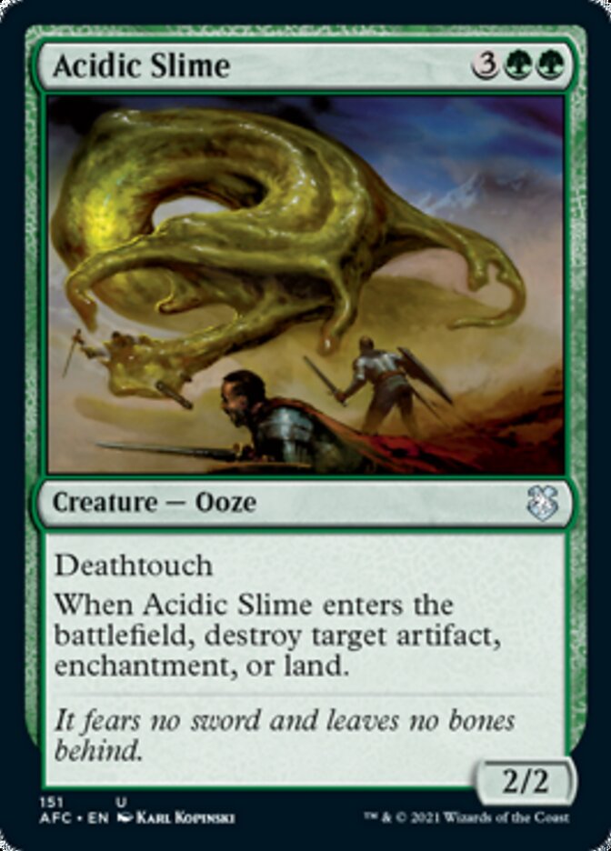 Acidic Slime [Dungeons & Dragons: Adventures in the Forgotten Realms Commander] | Card Citadel