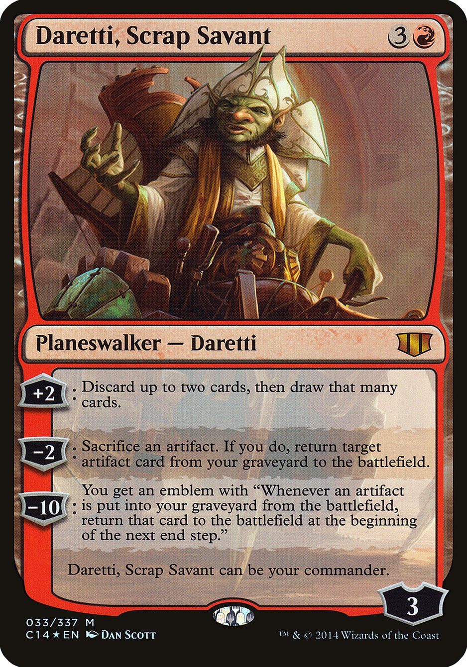 Daretti, Scrap Savant (Commander 2014) [Commander 2014 Oversized] | Card Citadel