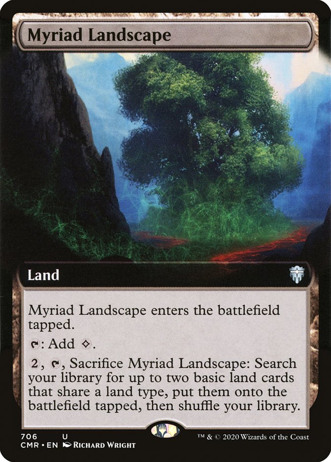 Myriad Landscape (Extended Art) [Commander Legends] | Card Citadel