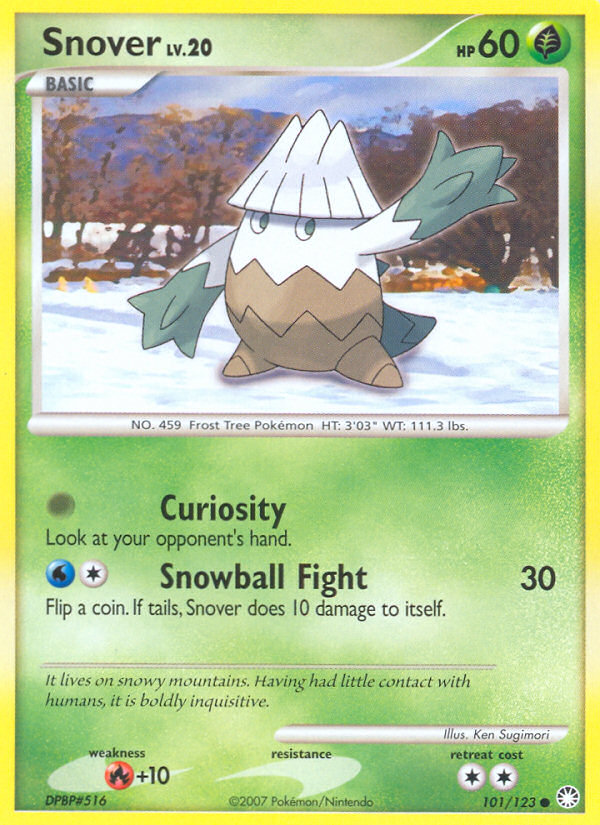 Snover (101/123) [Diamond & Pearl: Mysterious Treasures] | Card Citadel