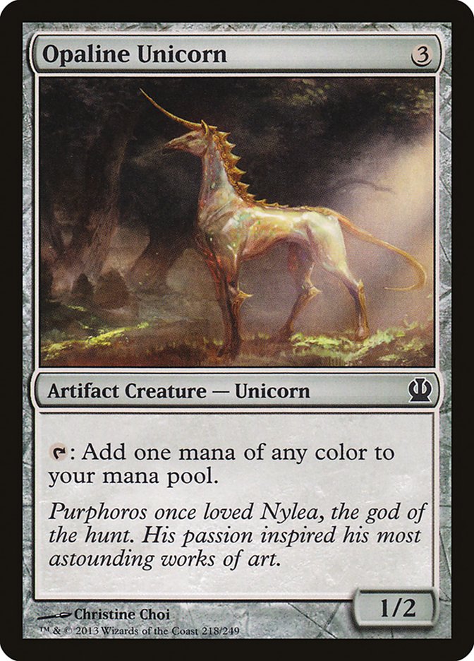 Opaline Unicorn [Theros] | Card Citadel