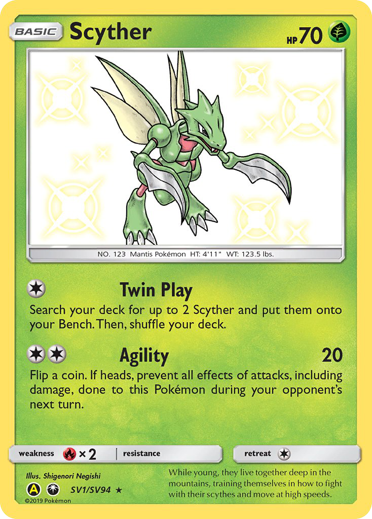 Scyther (SV1/SV94) [Sun & Moon: Hidden Fates - Shiny Vault] | Card Citadel