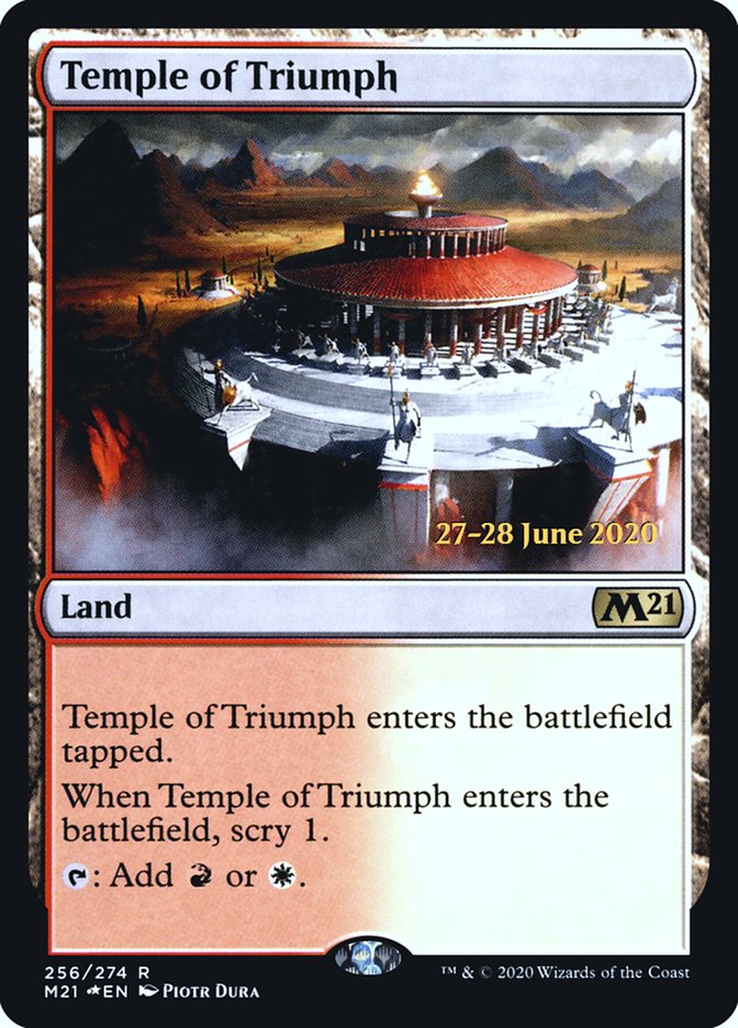 Temple of Triumph  [Core Set 2021 Prerelease Promos] | Card Citadel