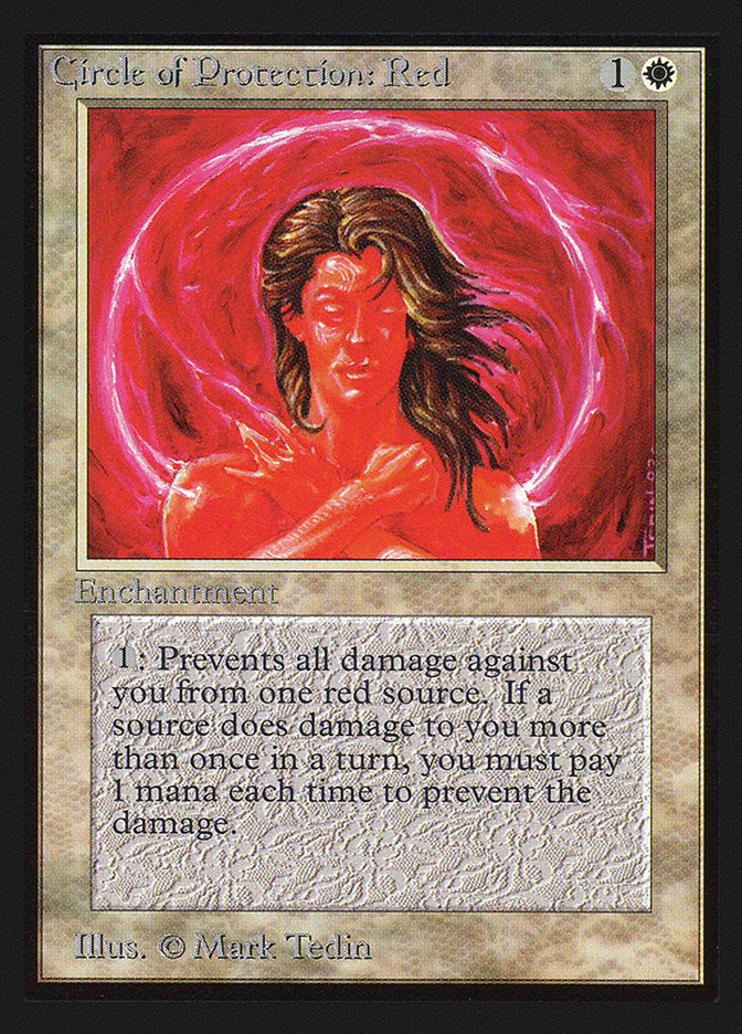 Circle of Protection: Red (IE) [Intl. Collectors’ Edition] | Card Citadel