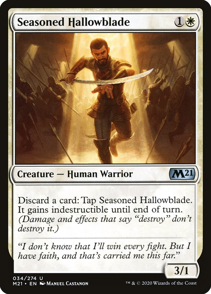 Seasoned Hallowblade [Core Set 2021] | Card Citadel