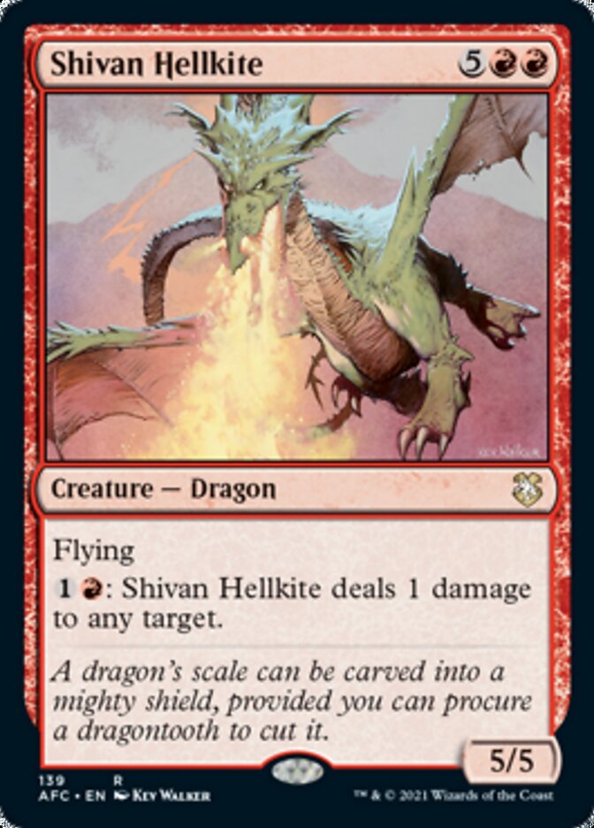 Shivan Hellkite [Dungeons & Dragons: Adventures in the Forgotten Realms Commander] | Card Citadel