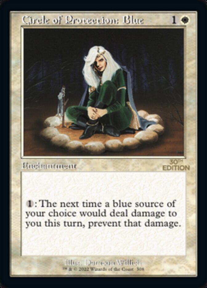 Circle of Protection: Blue (Retro) [30th Anniversary Edition] | Card Citadel