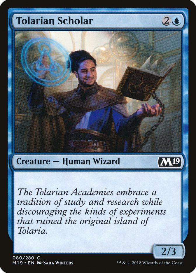 Tolarian Scholar [Core Set 2019] | Card Citadel