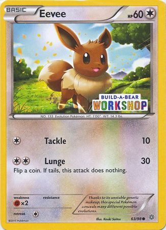 Eevee (63/98) (Build A Bear Workshop Exclusive) [XY: Ancient Origins] | Card Citadel