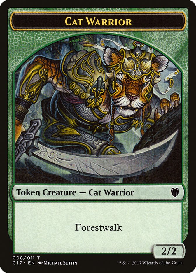 Cat Warrior Token [Commander 2017 Tokens] | Card Citadel