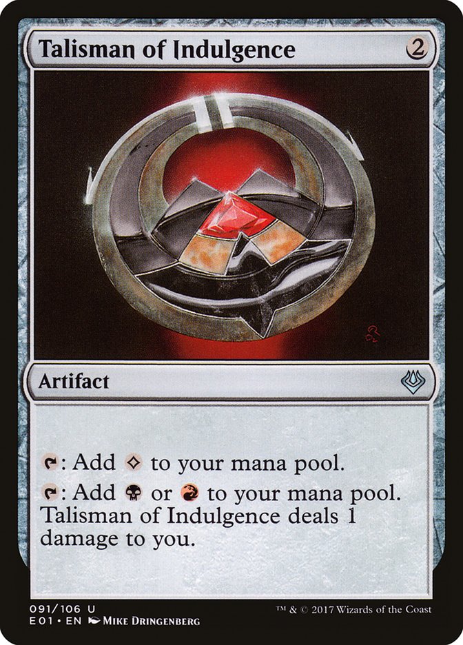 Talisman of Indulgence [Archenemy: Nicol Bolas] | Card Citadel