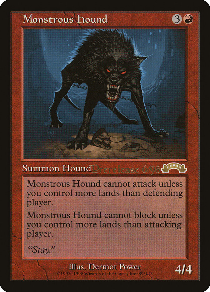 Monstrous Hound [Exodus Promos] | Card Citadel