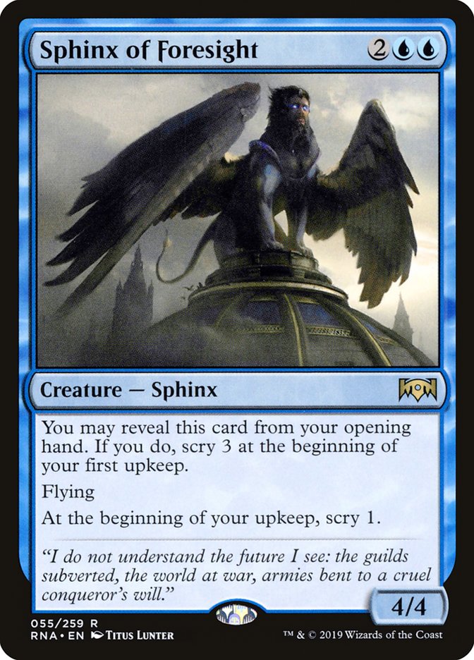 Sphinx of Foresight [Ravnica Allegiance] | Card Citadel