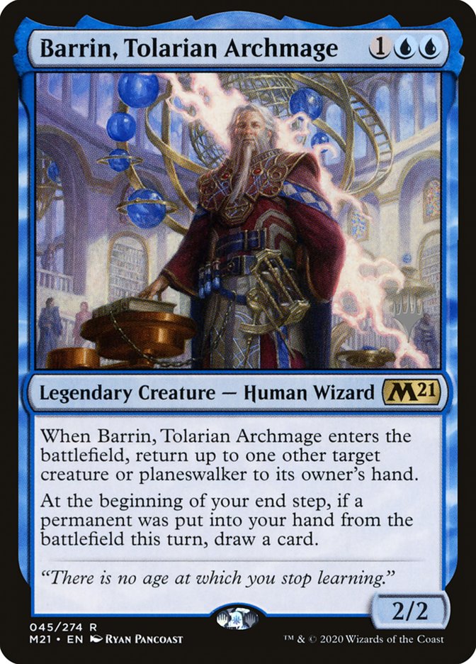 Barrin, Tolarian Archmage (Promo Pack) [Core Set 2021 Promos] | Card Citadel