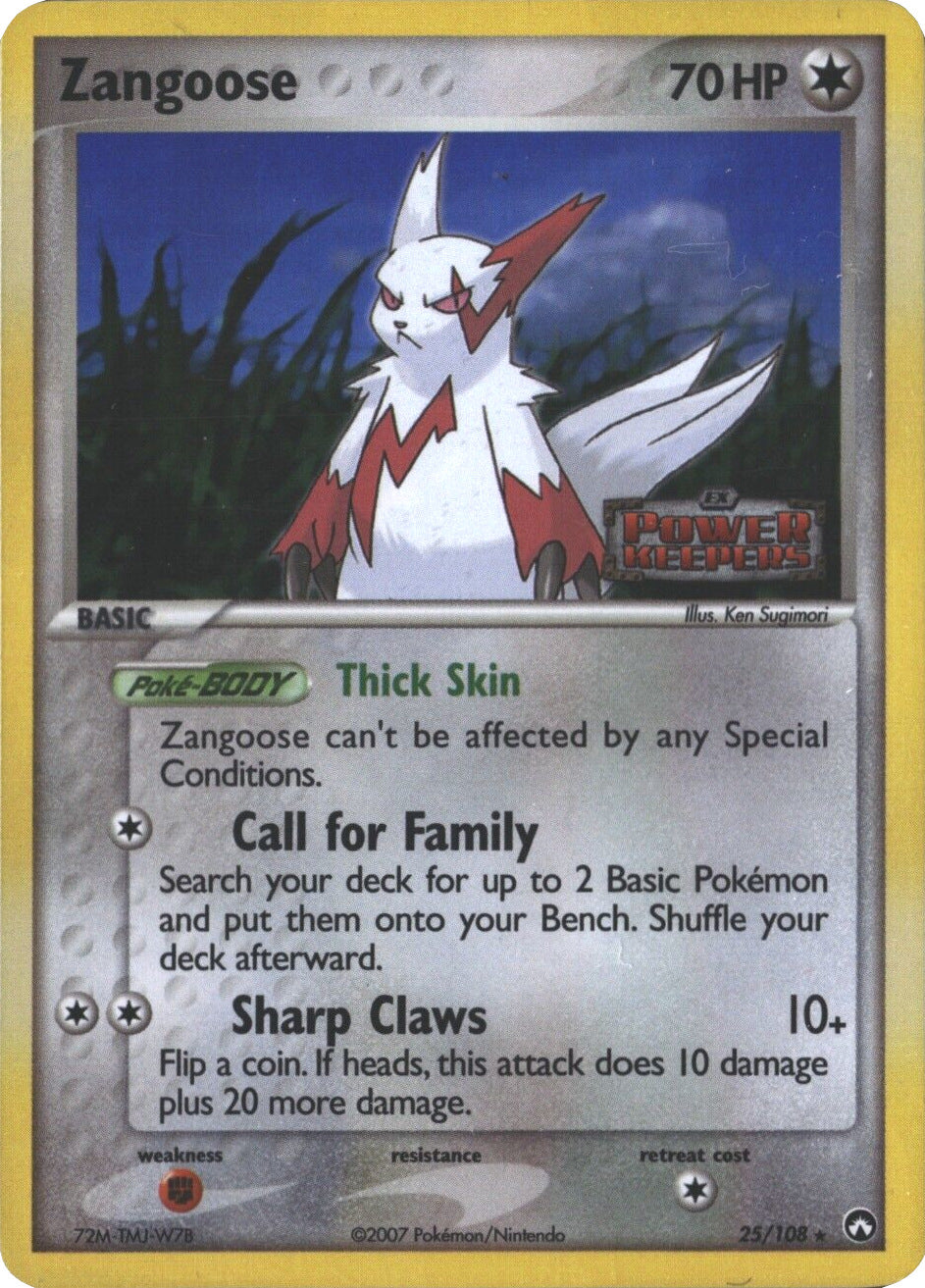 Zangoose (25/108) (Stamped) [EX: Power Keepers] | Card Citadel