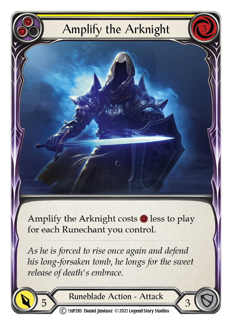 Amplify the Arknight (Yellow) [1HP283] | Card Citadel