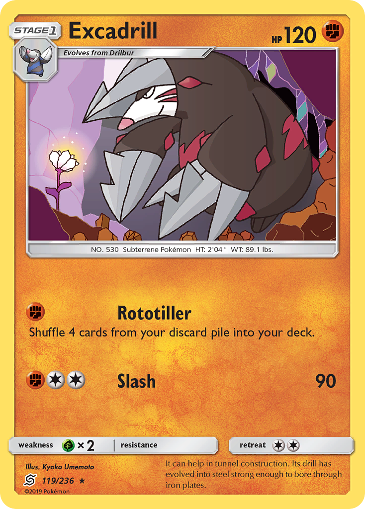 Excadrill (119/236) [Sun & Moon: Unified Minds] | Card Citadel