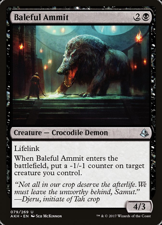 Baleful Ammit [Amonkhet] | Card Citadel