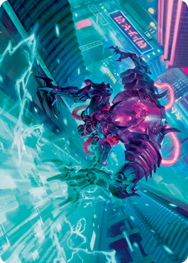 Surgehacker Mech Art Card [Kamigawa: Neon Dynasty Art Series] | Card Citadel