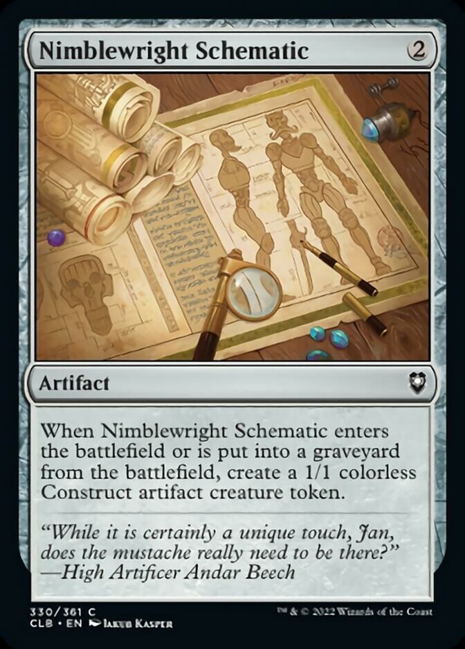 Nimblewright Schematic [Commander Legends: Battle for Baldur's Gate] | Card Citadel
