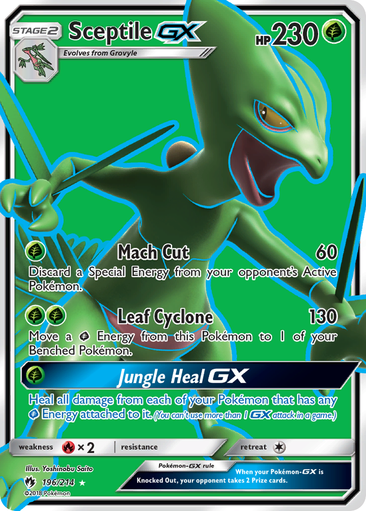 Sceptile GX (196/214) [Sun & Moon: Lost Thunder] | Card Citadel