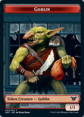 Smoke Blessing // Goblin Double-sided Token [Kamigawa: Neon Dynasty Commander Tokens] | Card Citadel