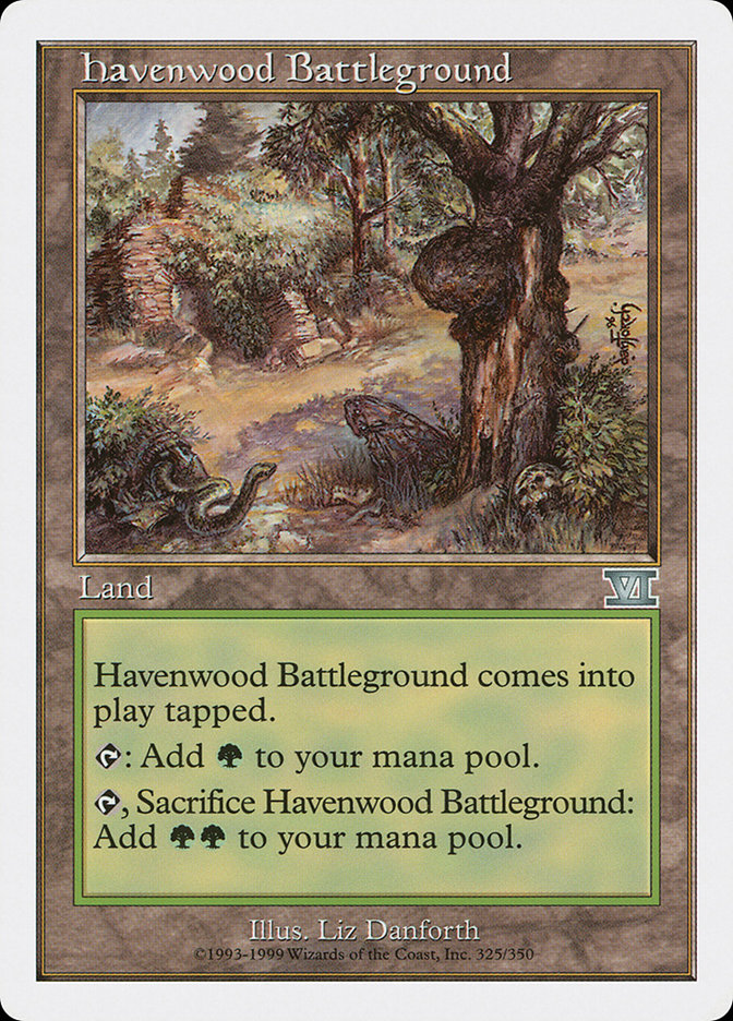 Havenwood Battleground [Classic Sixth Edition] | Card Citadel