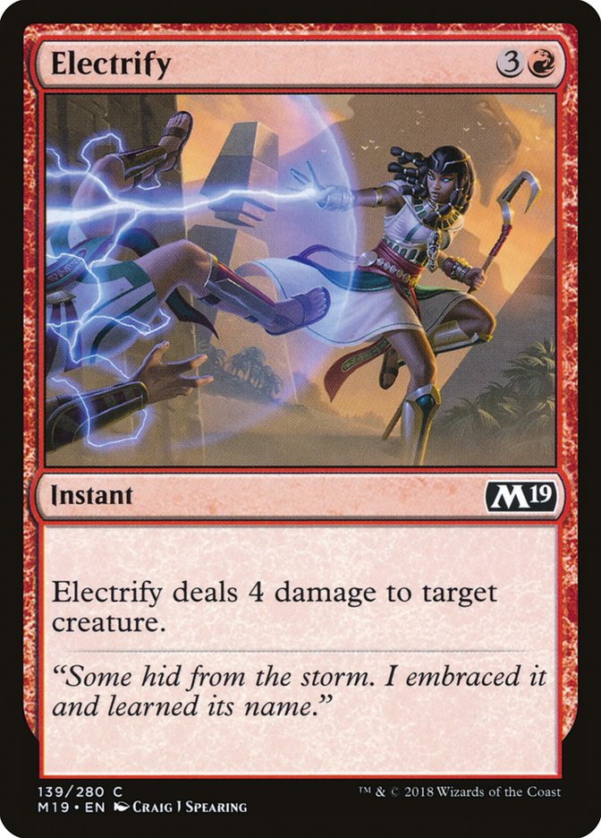 Electrify [Core Set 2019] | Card Citadel