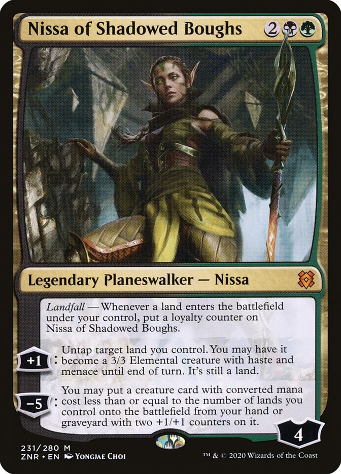 Nissa of Shadowed Boughs [Zendikar Rising] | Card Citadel