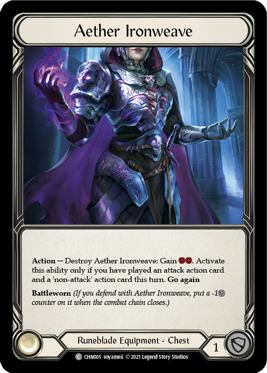 Aether Ironweave [CHN005] (Monarch Chane Blitz Deck) | Card Citadel