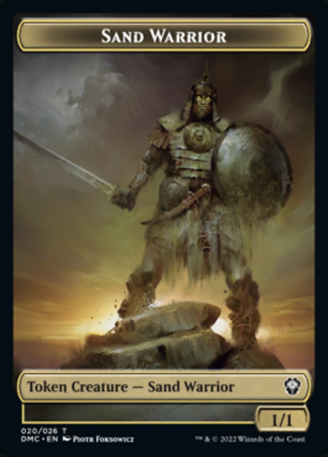 Sand Warrior Token [Dominaria United Commander Tokens] | Card Citadel