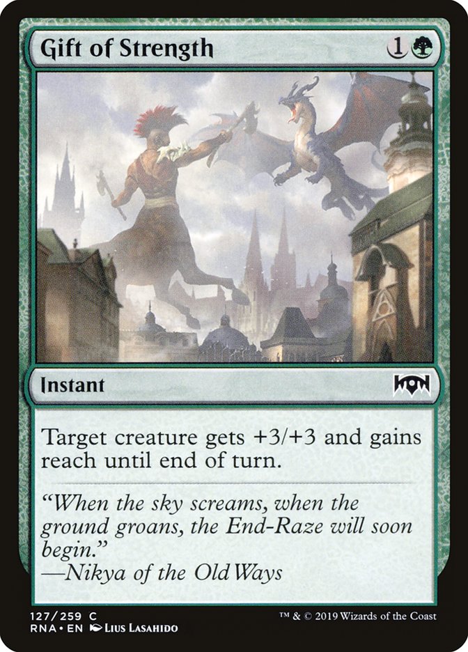 Gift of Strength [Ravnica Allegiance] | Card Citadel