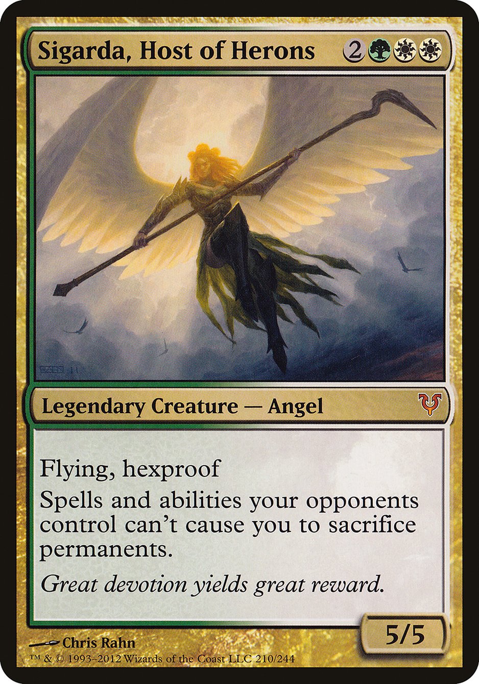 Sigarda, Host of Herons (Oversized) [Open the Helvault] | Card Citadel