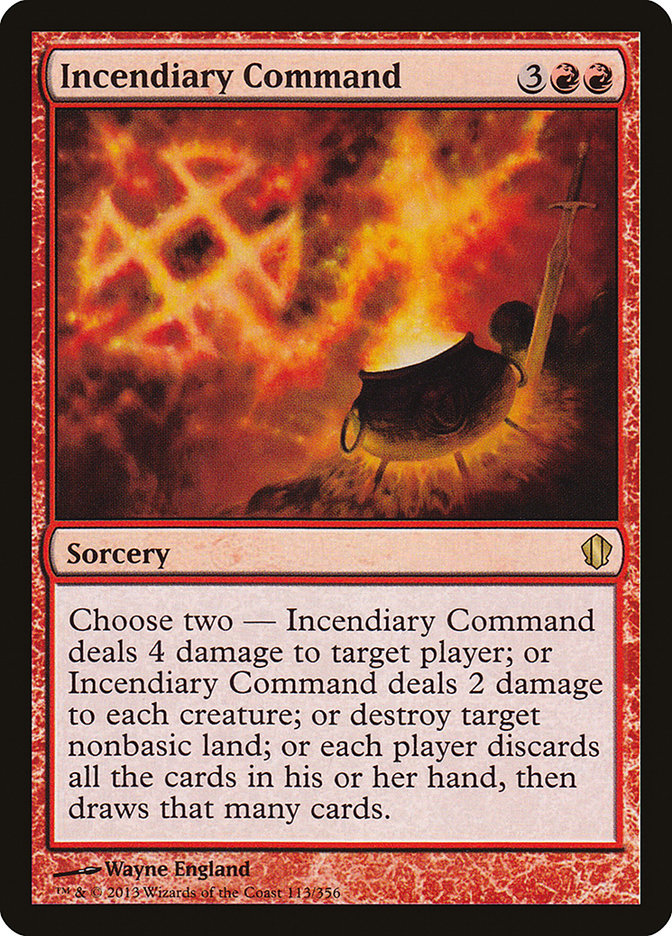 Incendiary Command [Commander 2013] | Card Citadel